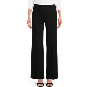 J.McLaughlin Carter Stretch Knit Wide Leg Pants Black 4